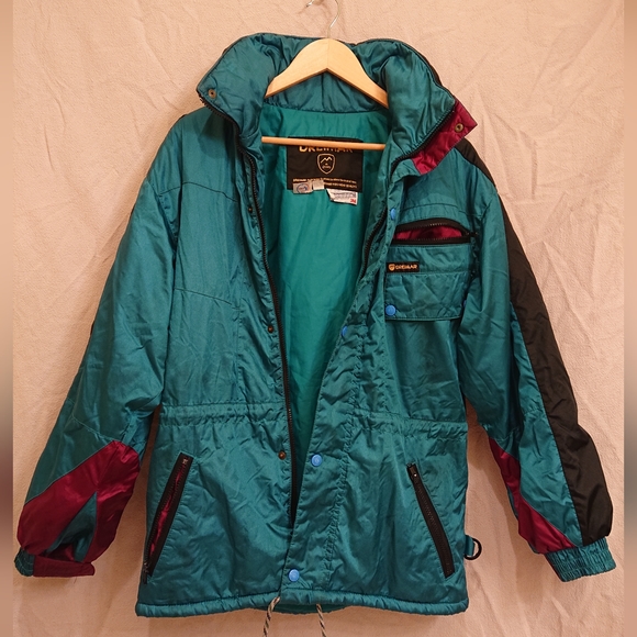 Dreimar Vintage Teal/Purple/Black Ski Jacket - Picture 2 of 5